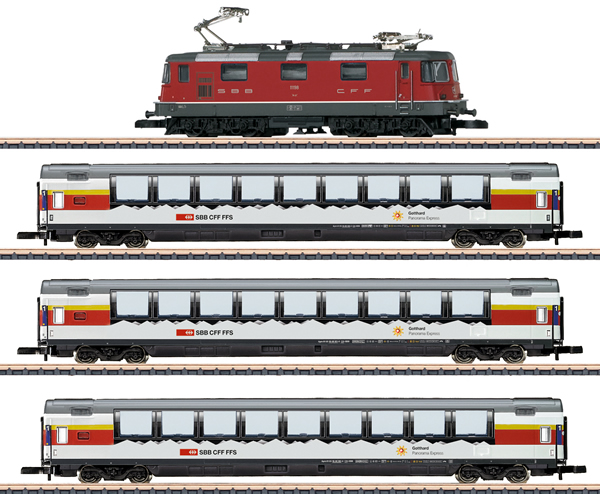 Marklin 81594 - SBB Gotthard Panorama Express Train Set, Era IV