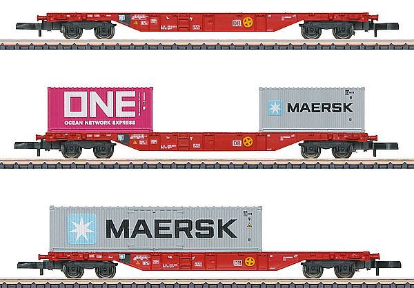 Marklin 82640 - German Container Car Set Sgns 691 of the DB AG