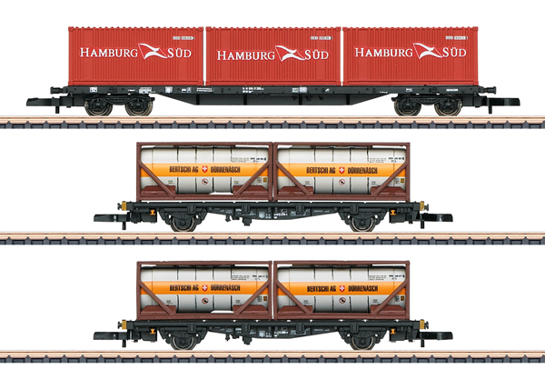Marklin 82663 - German Container Car Set of the DB