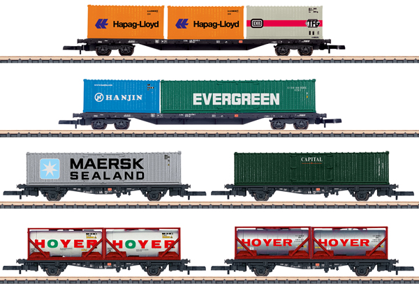 Marklin 82665 - Container Transport Car Set