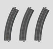 Curved track Pack of 3
