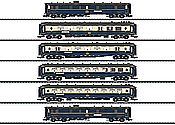 French 1930s Pullman Orient Express Set L''Edelweiss of the CIWL