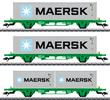 Swedish Container 3-Car Set GC of the SJ