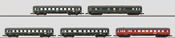Set with 5 Express Train Passenger Cars