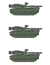 Leopard 1A1 Tank Set, 3 pcs.