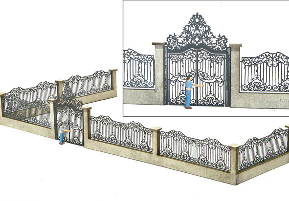 MBZ R80108 - Castle Gate with Fence