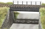 Steel Bridge with Support Walls
