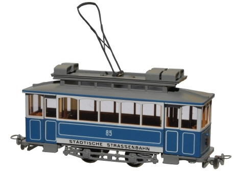 Navemo 21100310 - Swiss City of Zurich Vintage Electric Street Car Ce 2/2 85 (non-motorized)