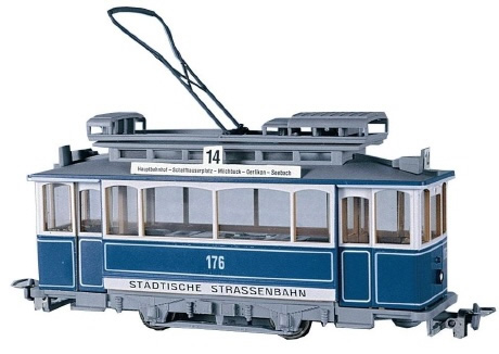 Navemo 21600100 - Swiss City of Zurich Vintage Electric Street Car Class Ce 2/2 176 (non-motorized)