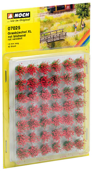 Noch 07025 - Grass Tufts XL blooming, red