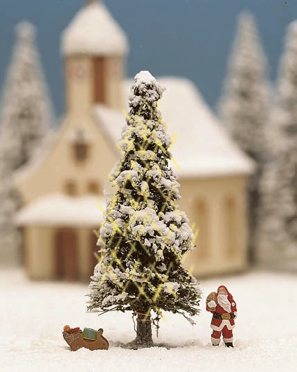 Noch 11912 - White Christmas Tree, illluminated