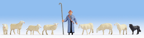 Noch 15748 - Sheep and Shepherd
