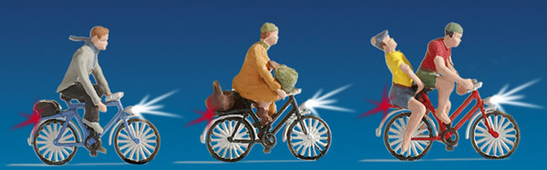 Noch 17001 - Economy Pack Illuminated Cyclists