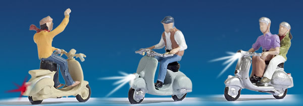 Noch 17002 - Economy Pack Illuminated Scooter Drivers