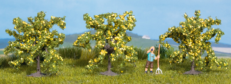 Noch 25115 - Lemon Trees 3 pcs., 4 cm high