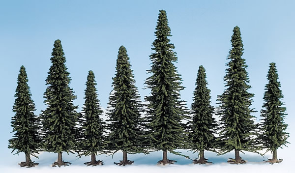 Noch 26321 - Model Fir Trees, 50 pieces, 6 - 15 cm high