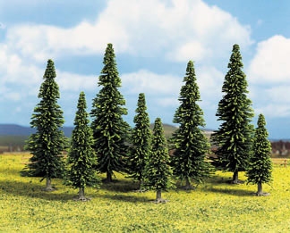 Noch 26325 - Model Spruce Trees, 25 pcs., 6 - 15 cm high