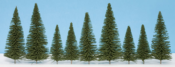 Noch 26330 - Fir Trees with Planting Pin, 25 pcs., 6 - 15 cm