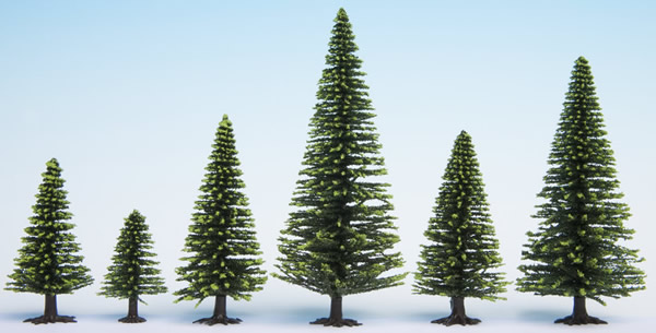 Noch 26826 - Model Spruce Trees, 50 pieces, 5 - 14 cm high