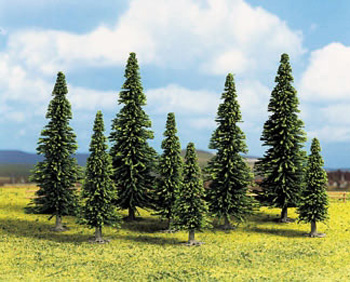 Noch 32525 - Model Spruce Trees, 25 pcs., 4 - 10 cm high