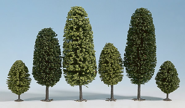 Noch 32601 - Deciduous Trees, 10 pcs., 4 - 6.5 cm high