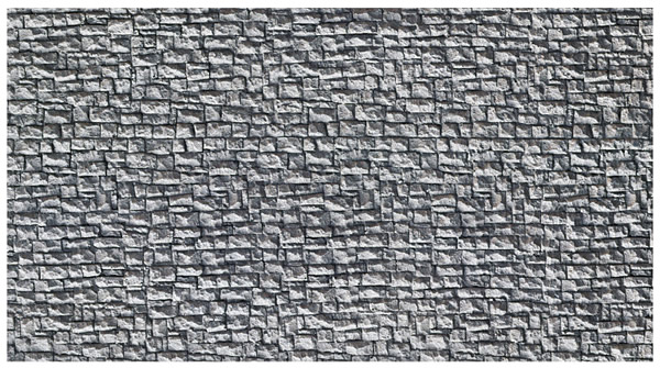 Noch 58255 - Quarrystone Wall, extra long, 65 x 12,5 cm