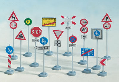 Noch 60521 - Assorted Traffic Signs