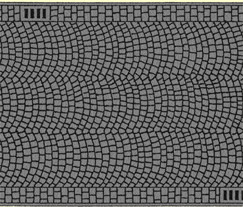 Noch 60722 - Cobbled Pavement, 100 x 6,6 cm