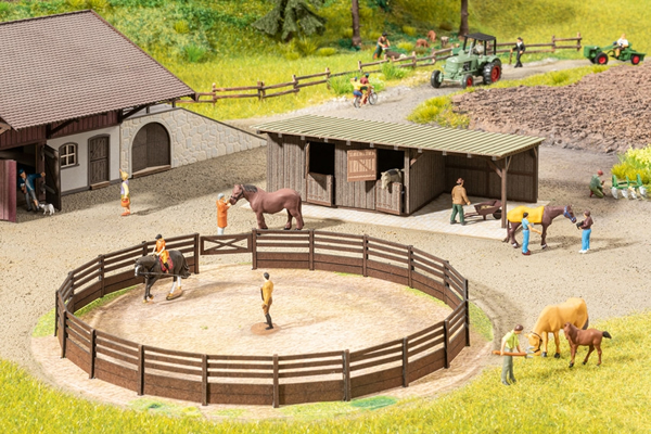 Noch 66717 - Micro-Motion Riding Arena with Horseboxes