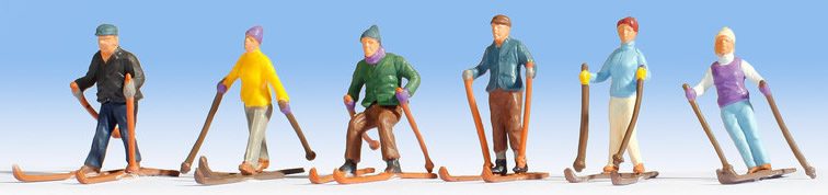 Noch 36828 N Gauge Figurines " Skiers " # New Original Packaging ## 
