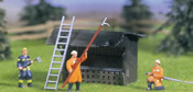 Fire-Fighting Operation 3 figures, 1 hut, accessories