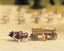 Horse drawn hay wagon