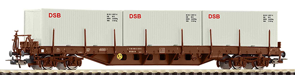 Piko 24527 - Danish Rs Container Wagon w/ Three Container Load of the  DSB