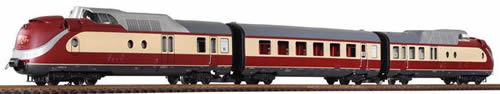 Piko 37321 - German 3 Piece Diesel Railcar 602 TEA of the DB