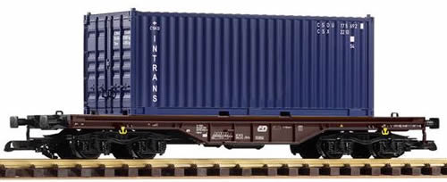 Piko 37728 - Czech Flat Car with 20 Containers Intrans of the CD
