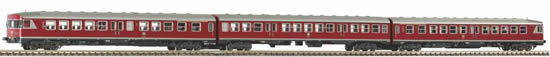 Piko 40260 - N BR624 Diesel Railcar 3-Unit DB IV Crimson