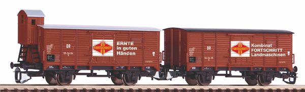 Piko 47033 - 2pc boxcar set G02 Fortschritt of the DR