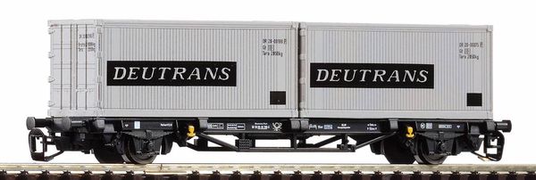 Piko 47725 - Container Wagon Lgs579 DR IV 2x20 Deutrans