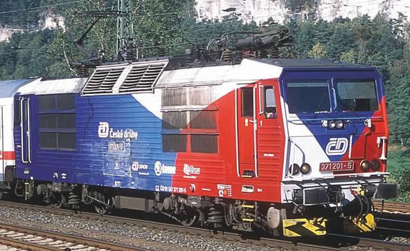 Piko 51061 - Czech Electric Locomotive 371 201-5 Flaggenloko of the CD