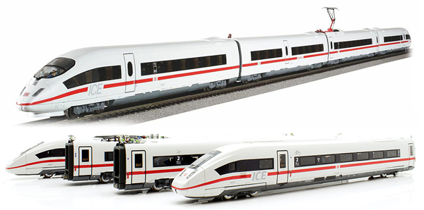 Piko 51400 - 4pc German Electric multiple unit BR 412 ICE 4 of the DB AG