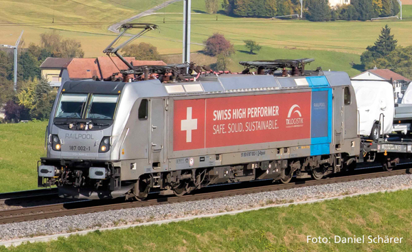 Piko 51984 - Swiss Electric Locomotive 187 002 TX of the Logistics Railpool (w/ Sound)