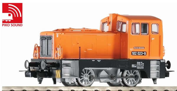 Piko 52545 - German Diesel Locomotive BR 101 of the DR - orange (Sound Decoder)