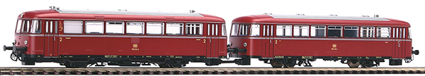 Piko 52720 - German Diesel Railcar 798 & Trailer 998.6 of the DB