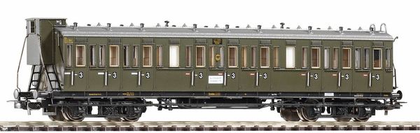 Piko 53333 - 3rd Class Compartment Car C4 with brakemans cab of the DRG