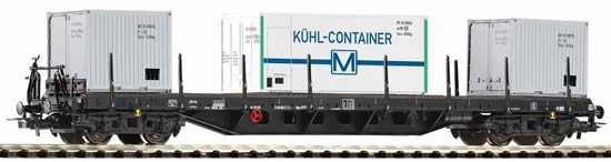 Piko 54740 - Flatcar w/3 Containers Deutrans DR