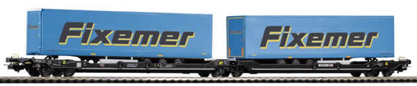 Piko 54772 - Double Flat car with Container Loads T3000e TXLogistik