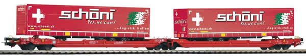 Piko 54773 - Double Flat car with Container Loads T3000e Wascosa