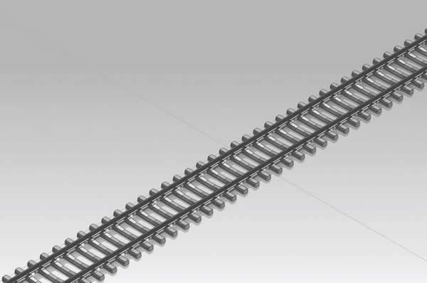 Piko 55150 - Flex track G 940 mm, VE 24 with concrete sleepers