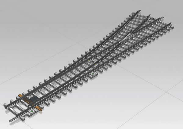 Piko 55170 - Turnout, left WL with concrete sleepers