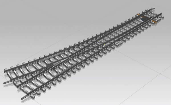 Piko 55171 - Turnout, right WR with concrete sleepers